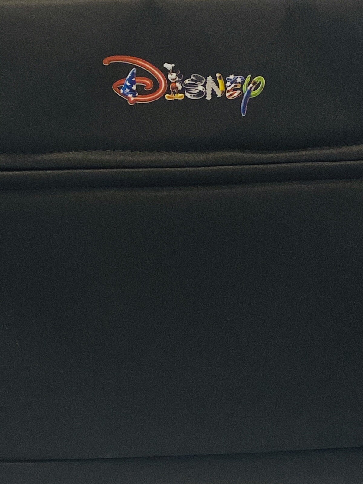 Disney Black Carry Case Shoulder Strap Polyester Zip Closures Padded Work Travel