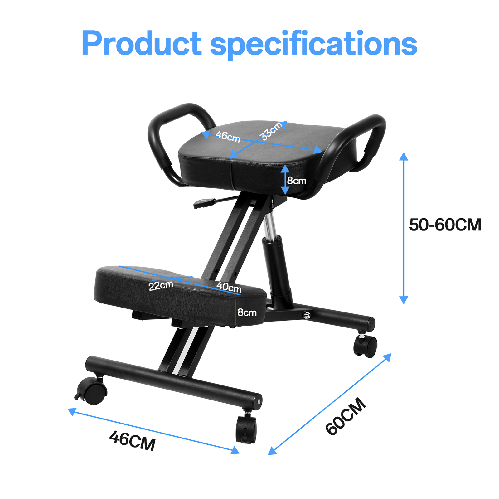 Office Chair Ergonomic Kneeling Chair Adjustable Stool for Home and Office New-