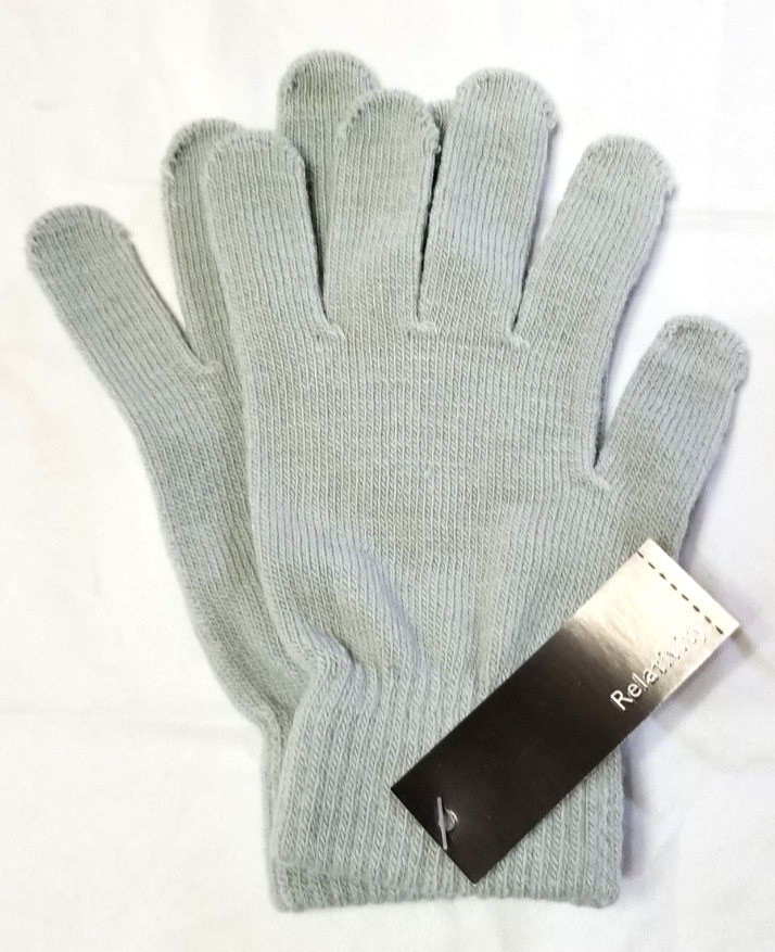 Relativity Thermal Knitted Gloves Winter Warm Driving Gloves One Size Plain Gray