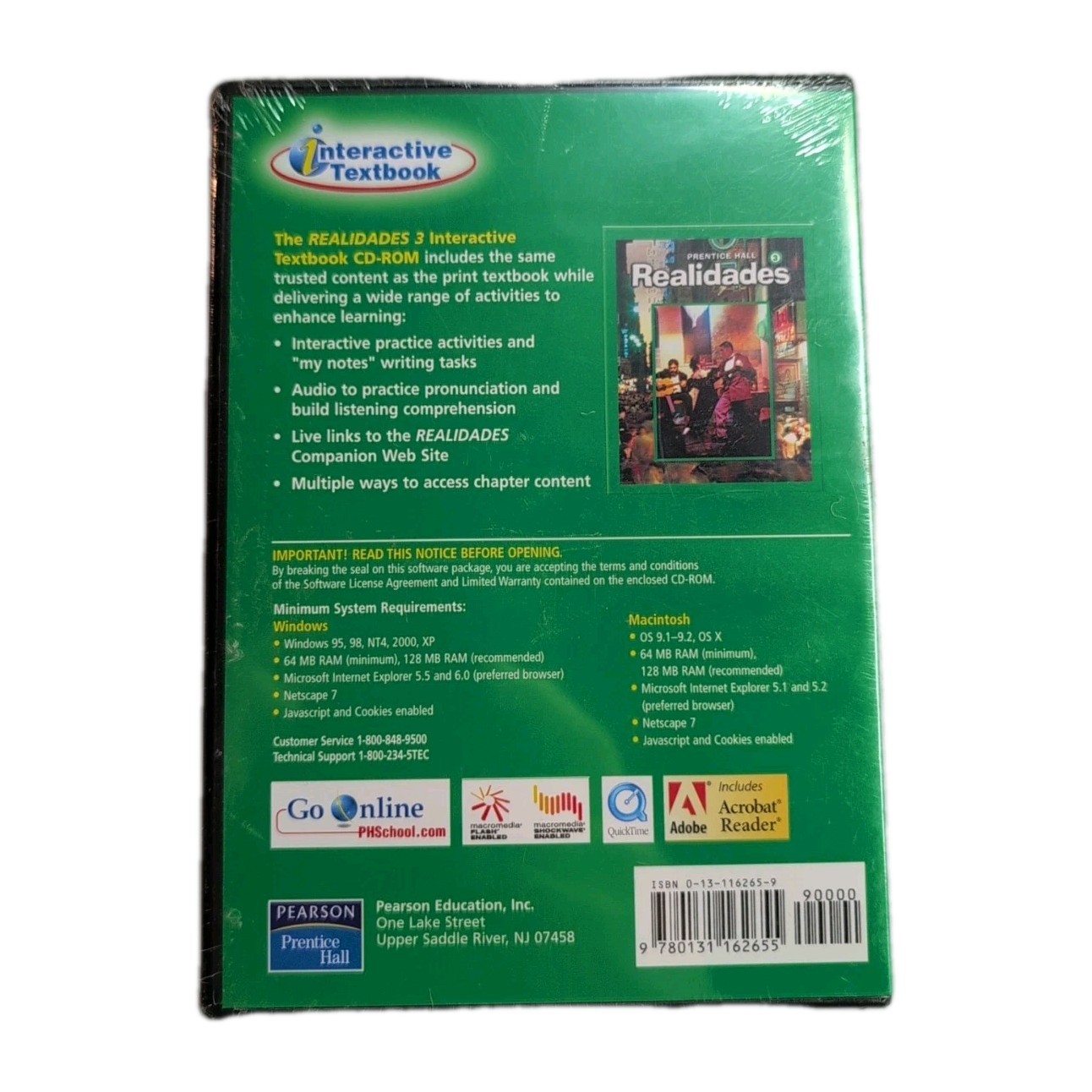REALIDADES: LEVEL 3 INTERACTIVE TEXT CD-ROM PRENTICE HALL **BRAND NEW**