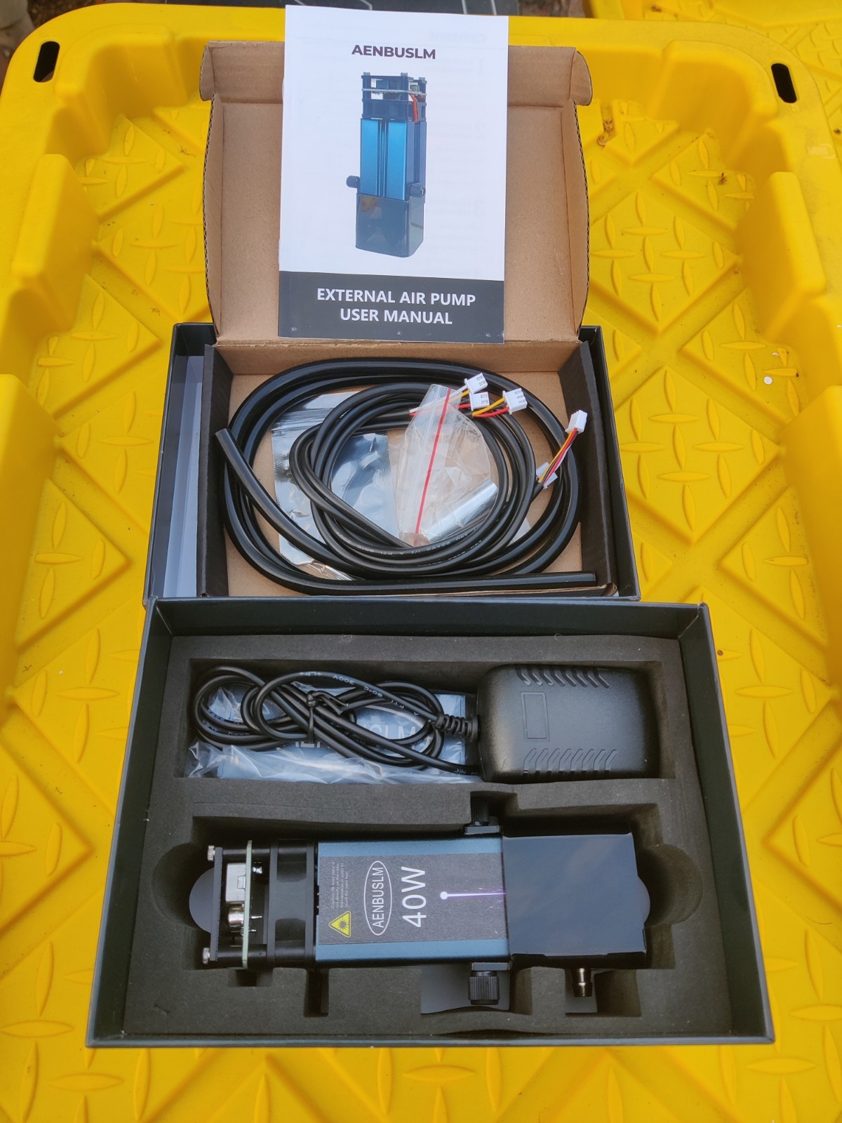 AENBUSLM 40W Laser Module with Air Assist,5.5W(5500mW) Output Power Laser Eng...