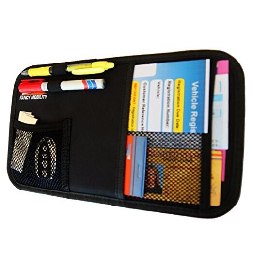 Car Sun Visor Organizer - Auto Accessories Document Holder - Car, Truck, SUV