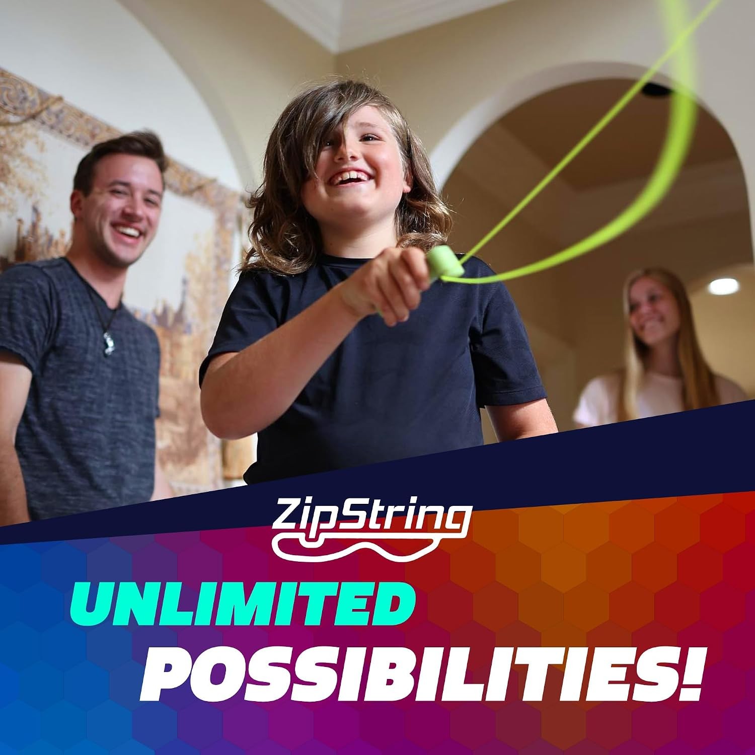 ZipString Chameleon Strings 3 Pack Glow in Dark for Rope Launcher Shark Tank