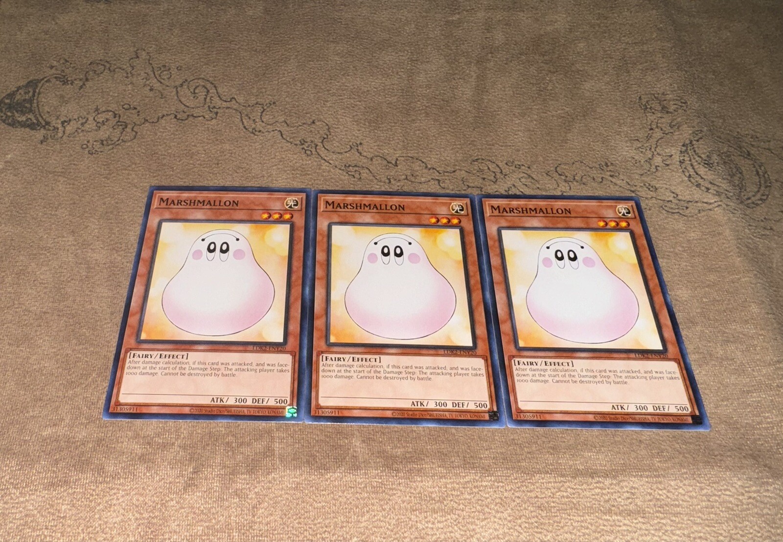 Yugioh! Marshmallon x3 LDK2-ENY20 Playset NEW Unlimited NM/M