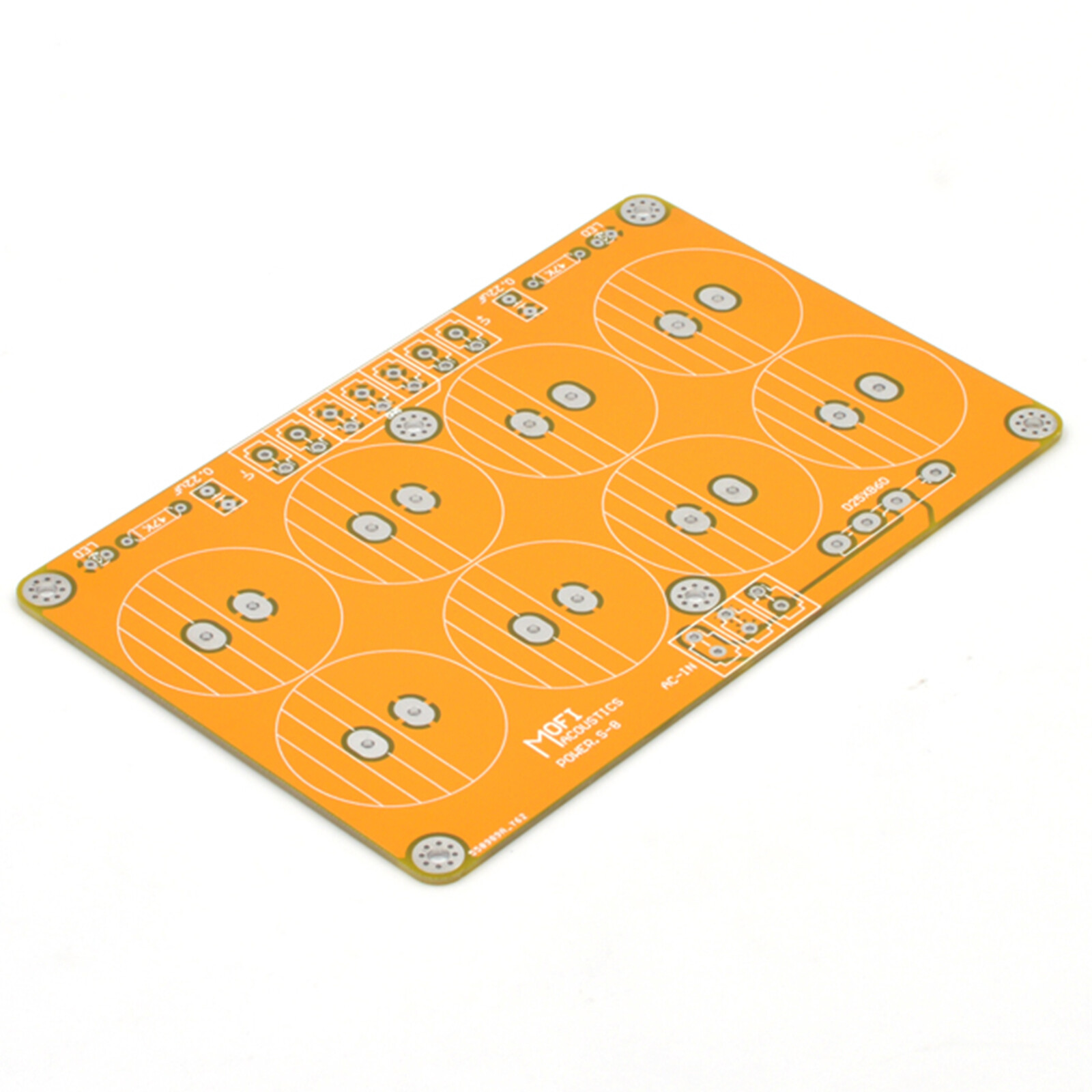 POWER.S-8 Rectifier Filter With Capacitor Array 8PCS （Nover 50v-10000uF X8）PCB