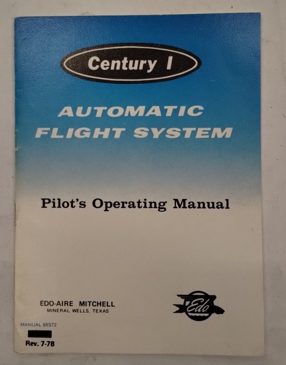 Edo-Aire Mitchell Century I Automatic Flight System Pilots Operating Manual-Orig