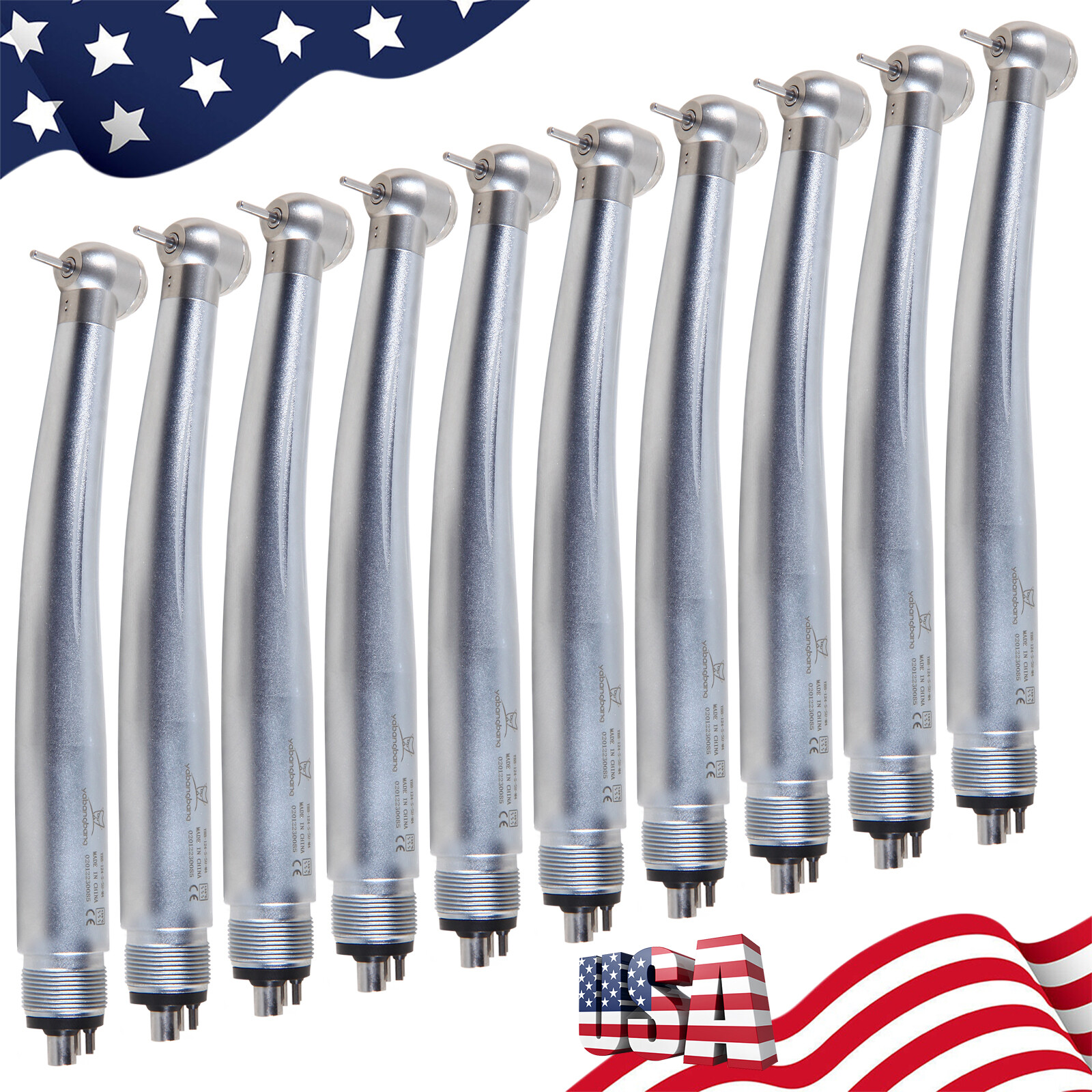 1-10pcs SANDENT NSK PANA MAX Style Dental High Speed Handpiece Push Button 4Hole