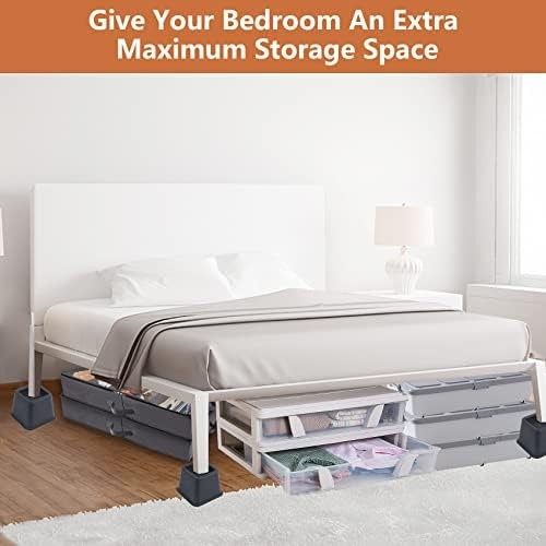 DEDU Bed Risers 3 Inch Heavy Duty 9 Pack, Furniture Risers for Sofas Oversize...