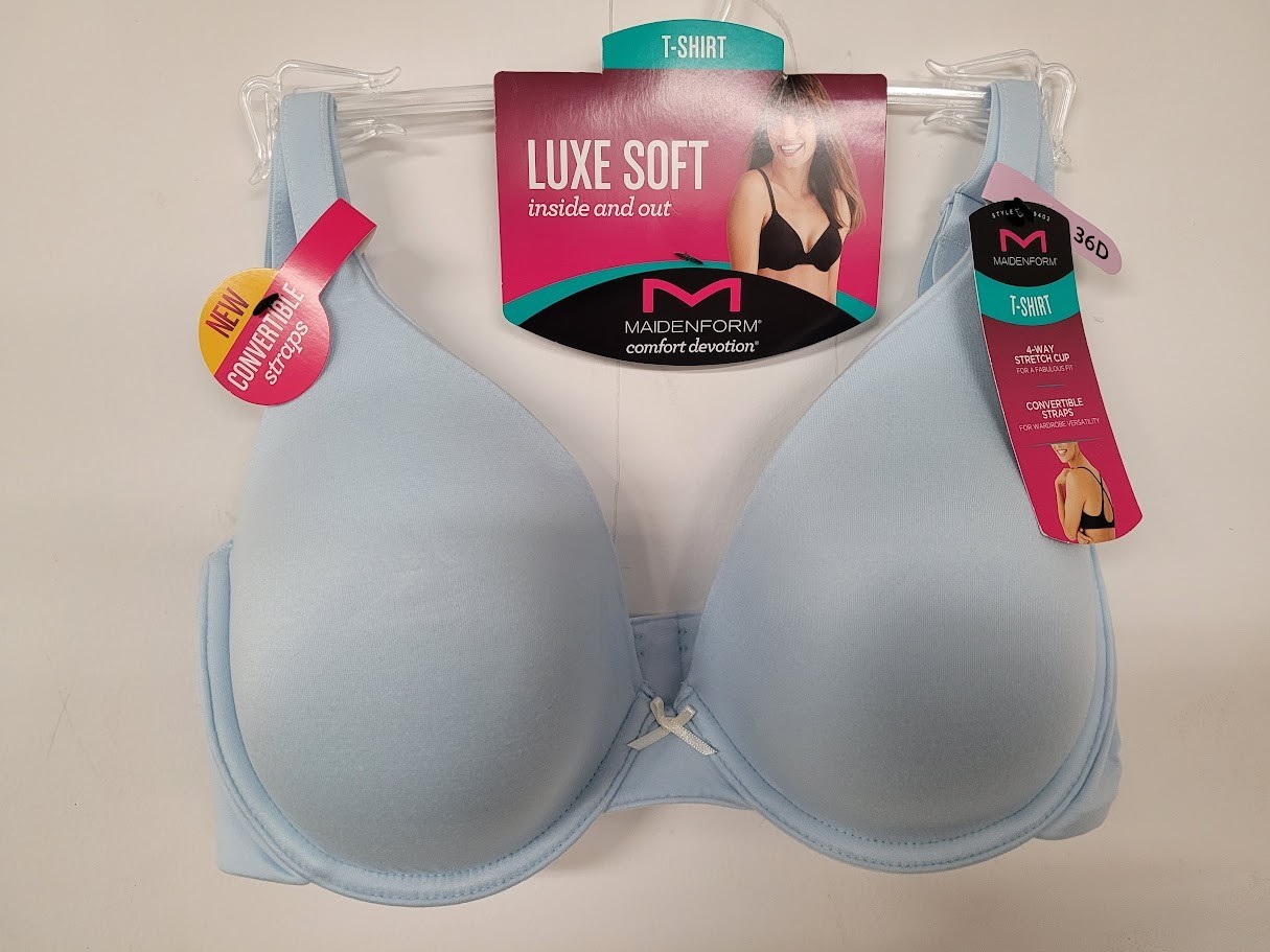 Maidenform Luxe Soft Comfort Devotion Demi Convertible T-Shirt Bra Style- 36D