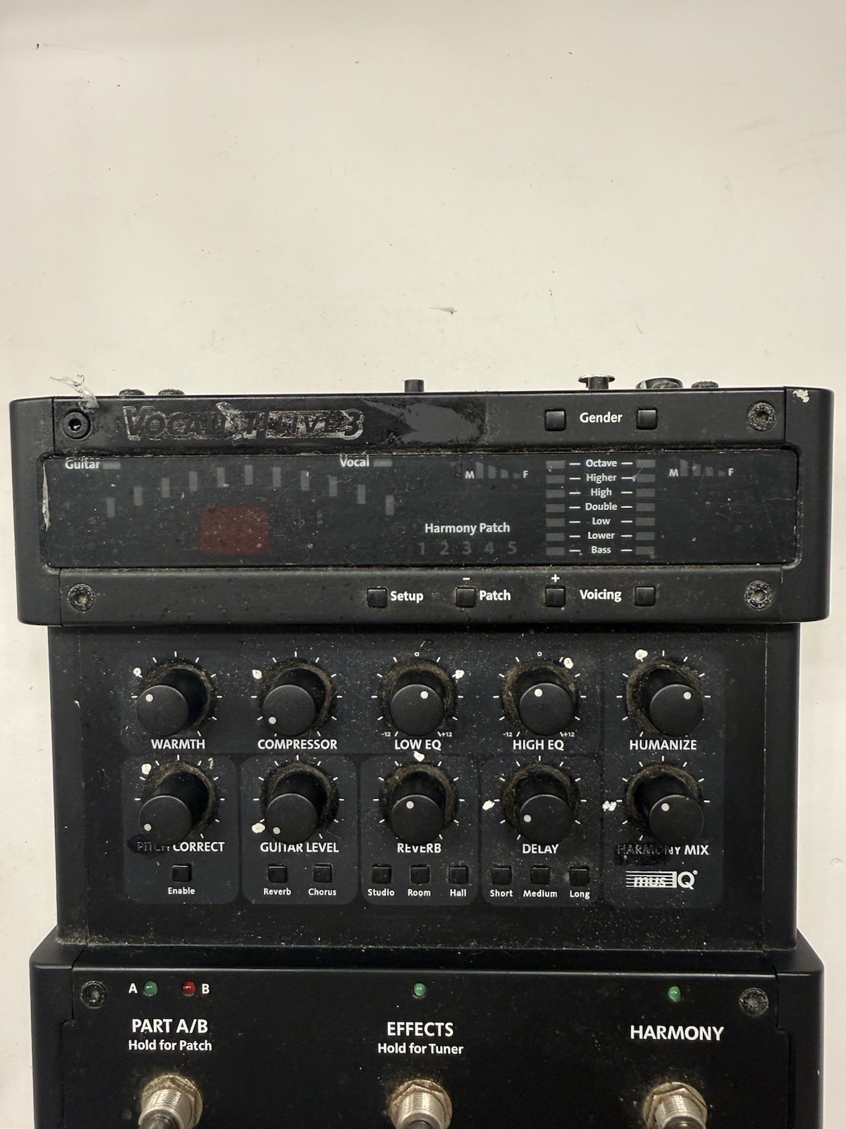 Digitech Vocalist Live 3 Vocal Multi Effects Processor Pedal + Power Supply