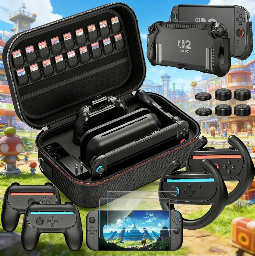 🔥Cover Bag Case Accessories Bundle w/ Switch 2 Protective for Nintendo Switch 2