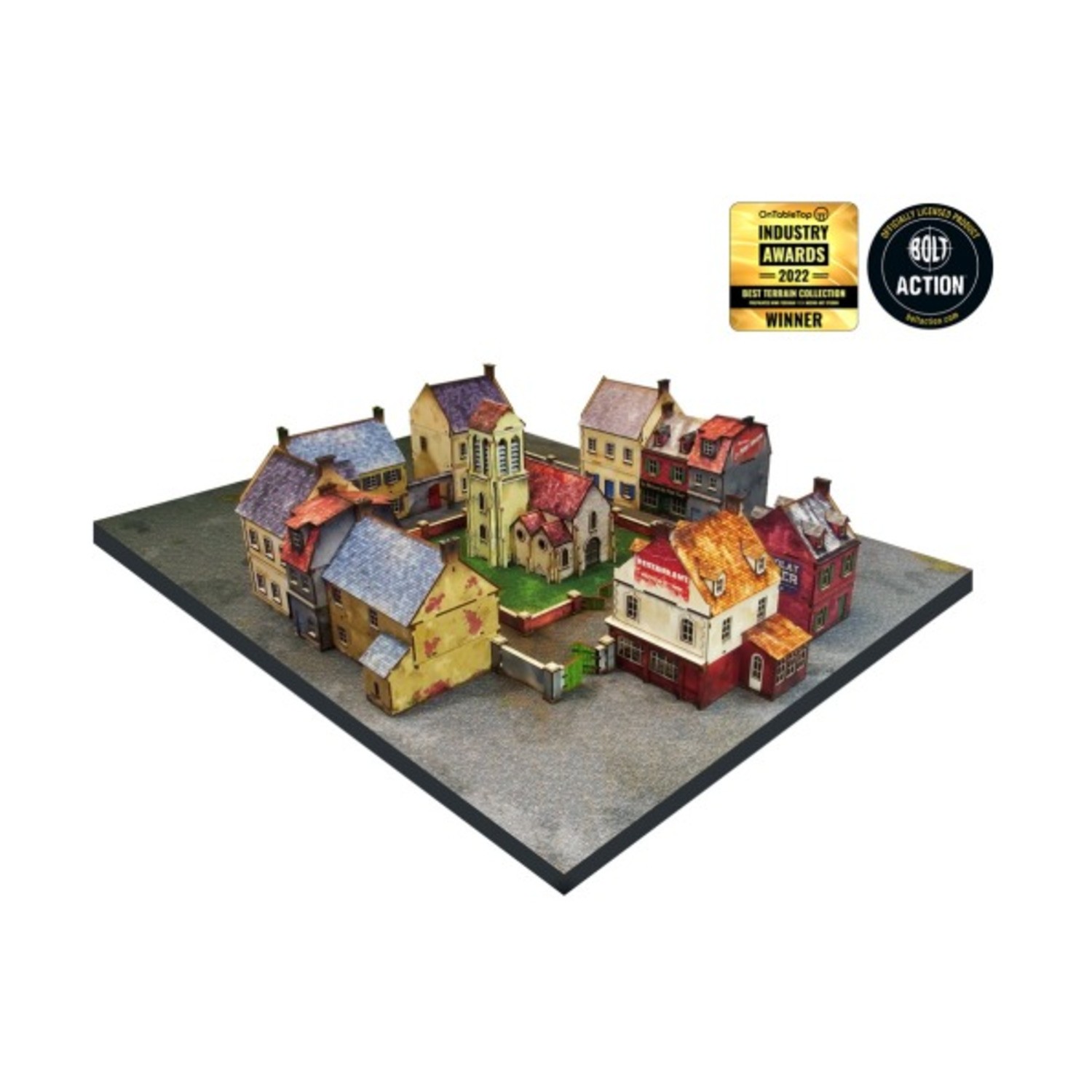 Micro Art Terrain Normandy Town Large Bundle (Pre-Painted) SW (New)