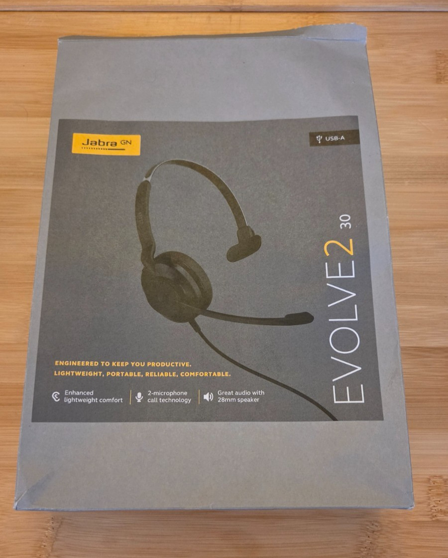 Jabra Evolve2 30 Mono Wired USB-A Headset with Microphone