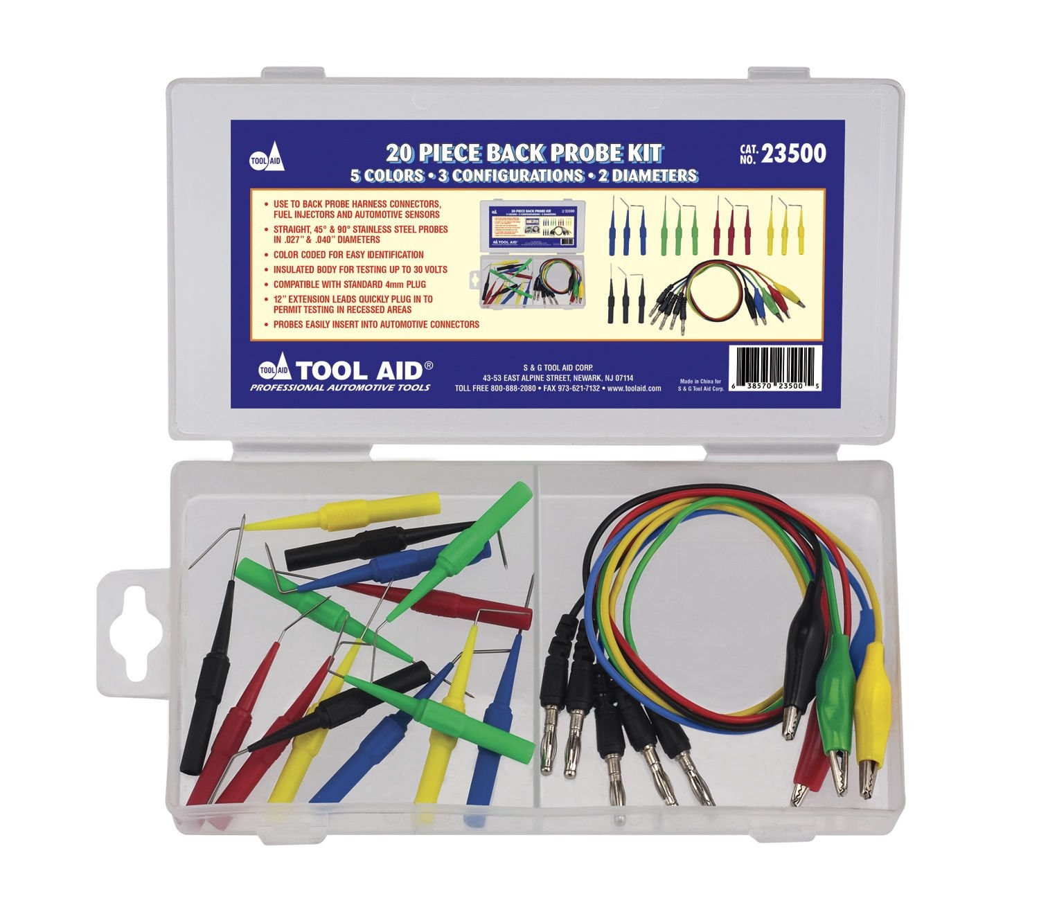 SG Tool Aid 23500 Back Probe Kit One Size, BLUE
