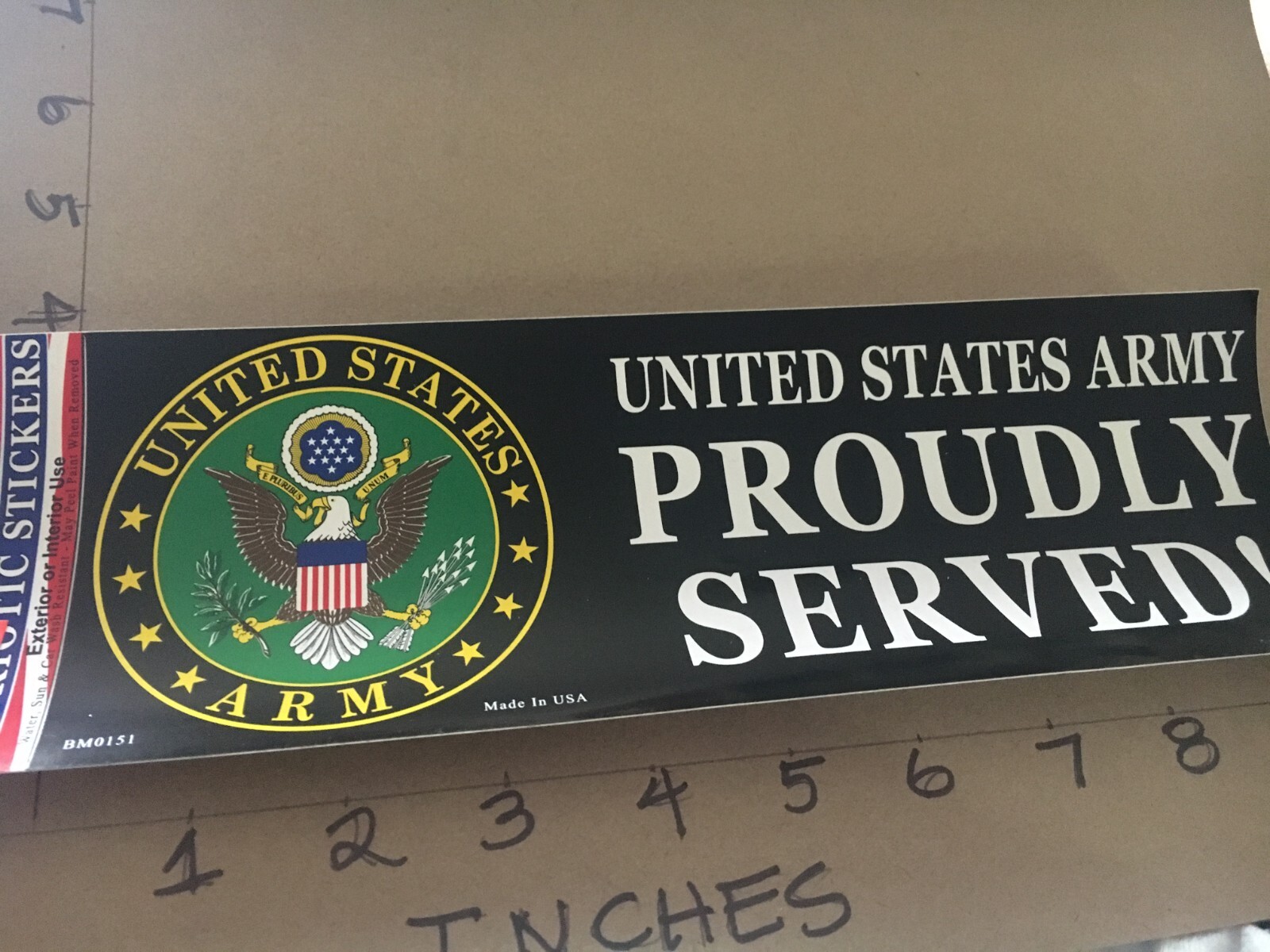 United States Army Proudly Served! - Bumper Sticker/Decal