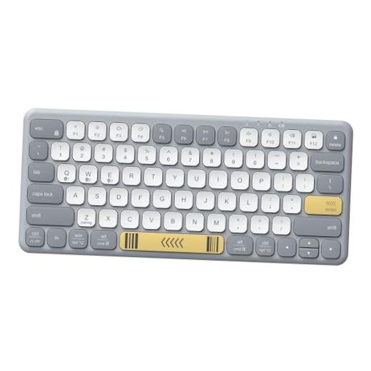 BK50 Compact Bluetooth Keyboard, Portable, Vibrant Colors, Silent Typing,