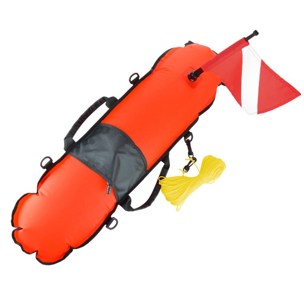 Secure Your Tools with Triple Stickered Spearfishing Float Bright and Reliable