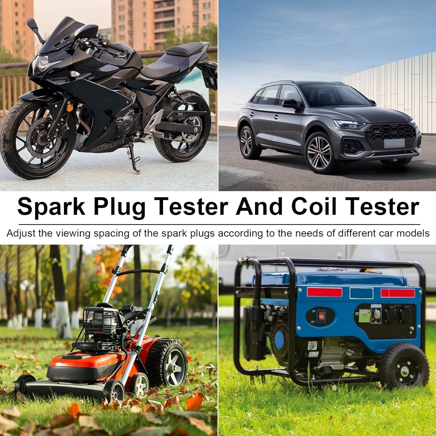 Spark Plug Tester, Adjustable Ignition Coil Tester System, Coil Pack Tester, ...