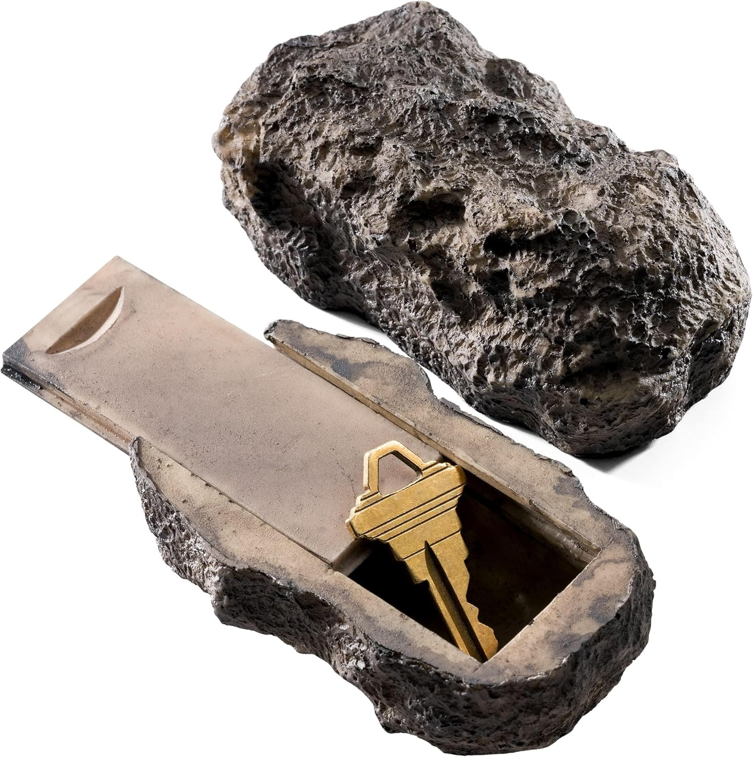 Hide a Key Outside Fake Rock - Looks & Feels like Real Stone - Safe for Outdoor