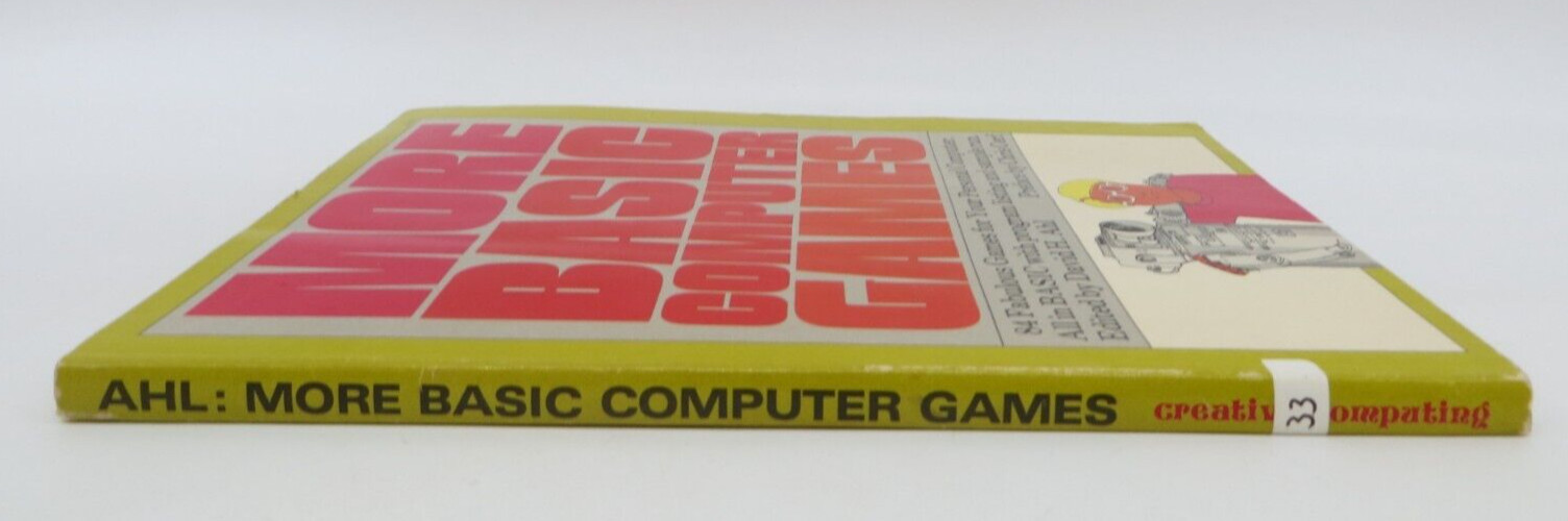 MORE BASIC COMPUTER GAMES 84 Games for Your Personal Computer in BASIC 1979 book