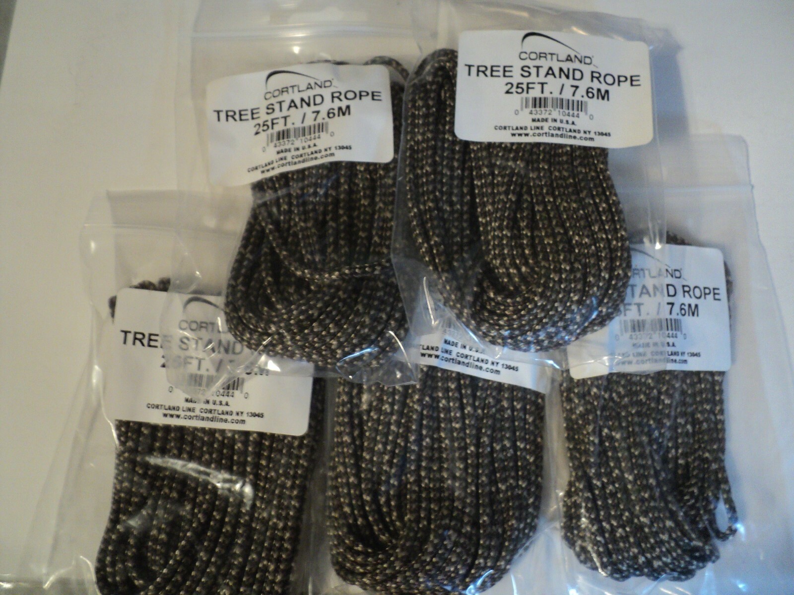 5 - PACKS CORTLAND CAMO TREE STAND ROPE EACH ARE 25 FEET