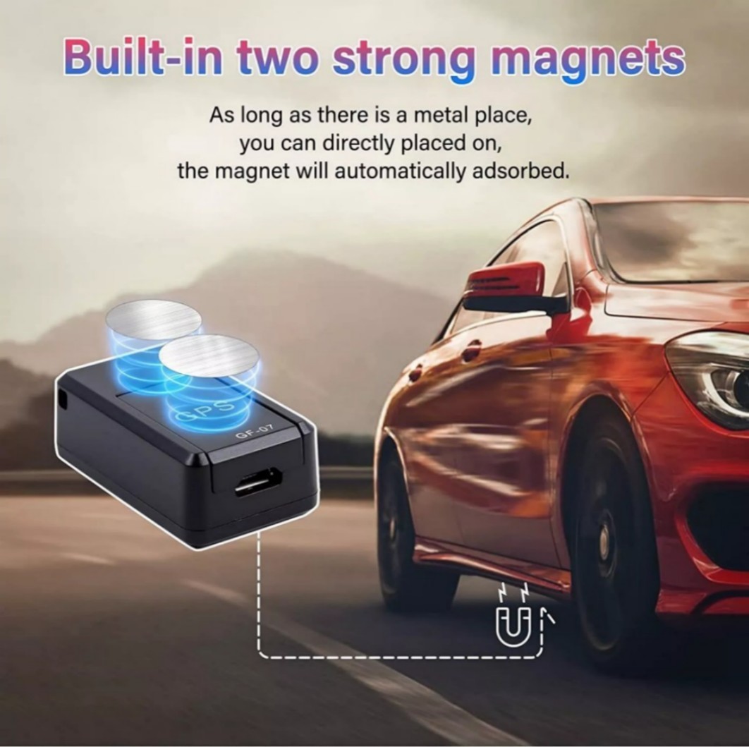 2Magnetic GF07 GPS Tracker for Vehicles,Mini Magnetic GPS Real time Car Locator=