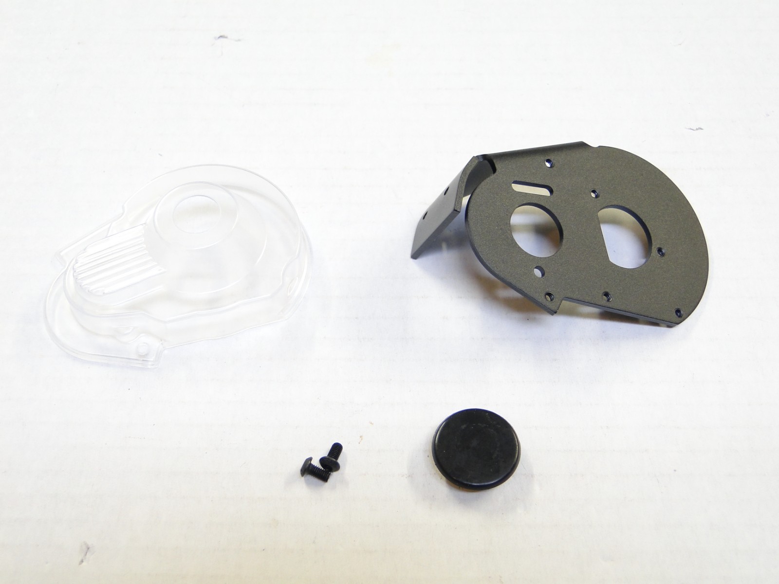 NEW ASSOCIATED RC10T  CLIFF LETT Motor Mount Black & Clear Gear Cover Set AL13