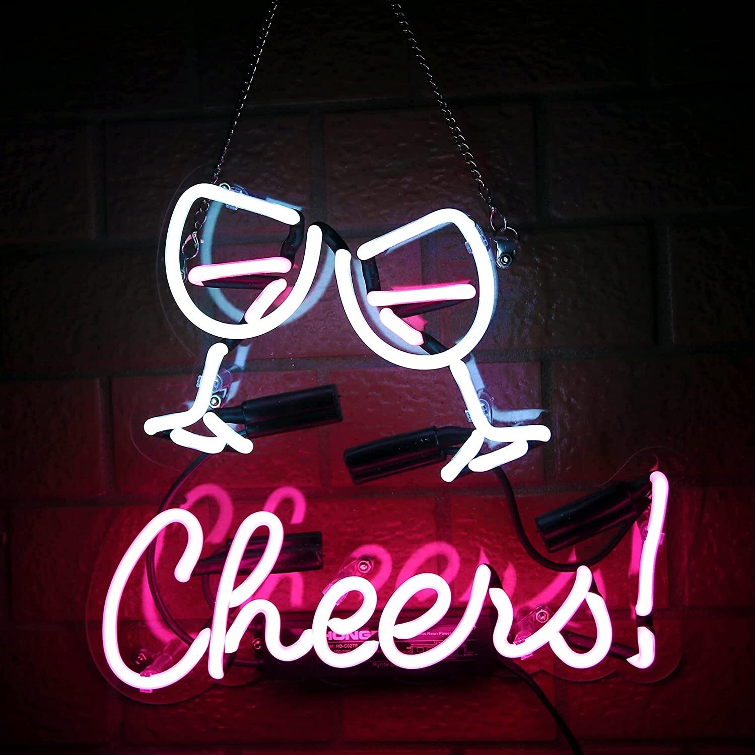 14"x10" Cheers Martini Acrylic Neon Sign Lamp Light Visual Beer Bar Decor L1596