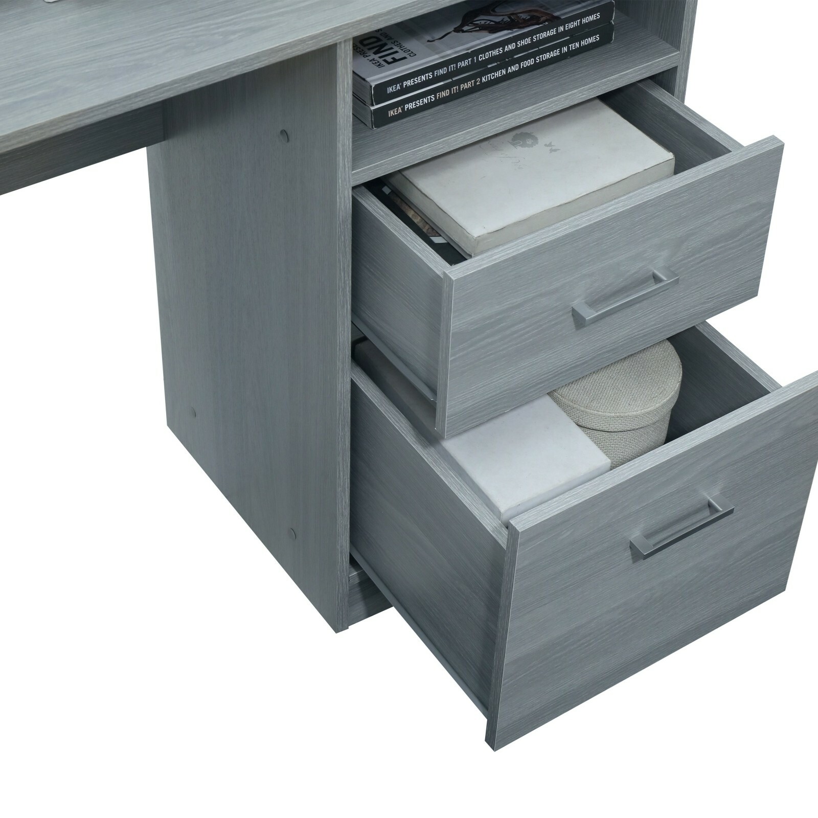 Techni Mobili Functional Computer Desk Computer Workstation w/ Multiple Storages