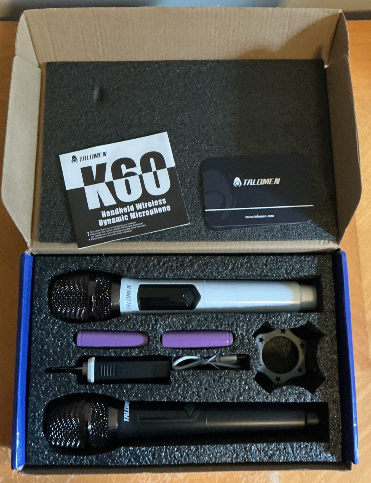 Talomen K60 Handheld Wireless Dynamic Microphone Set