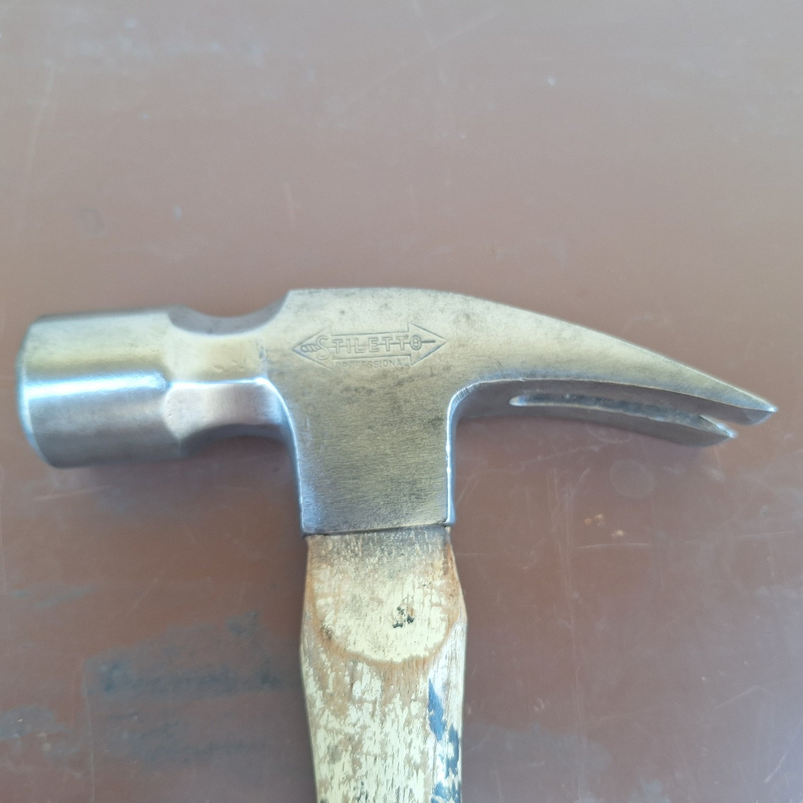 Vintage Stiletto Straight Claw Framing Hammer Smooth Face Solid No Play