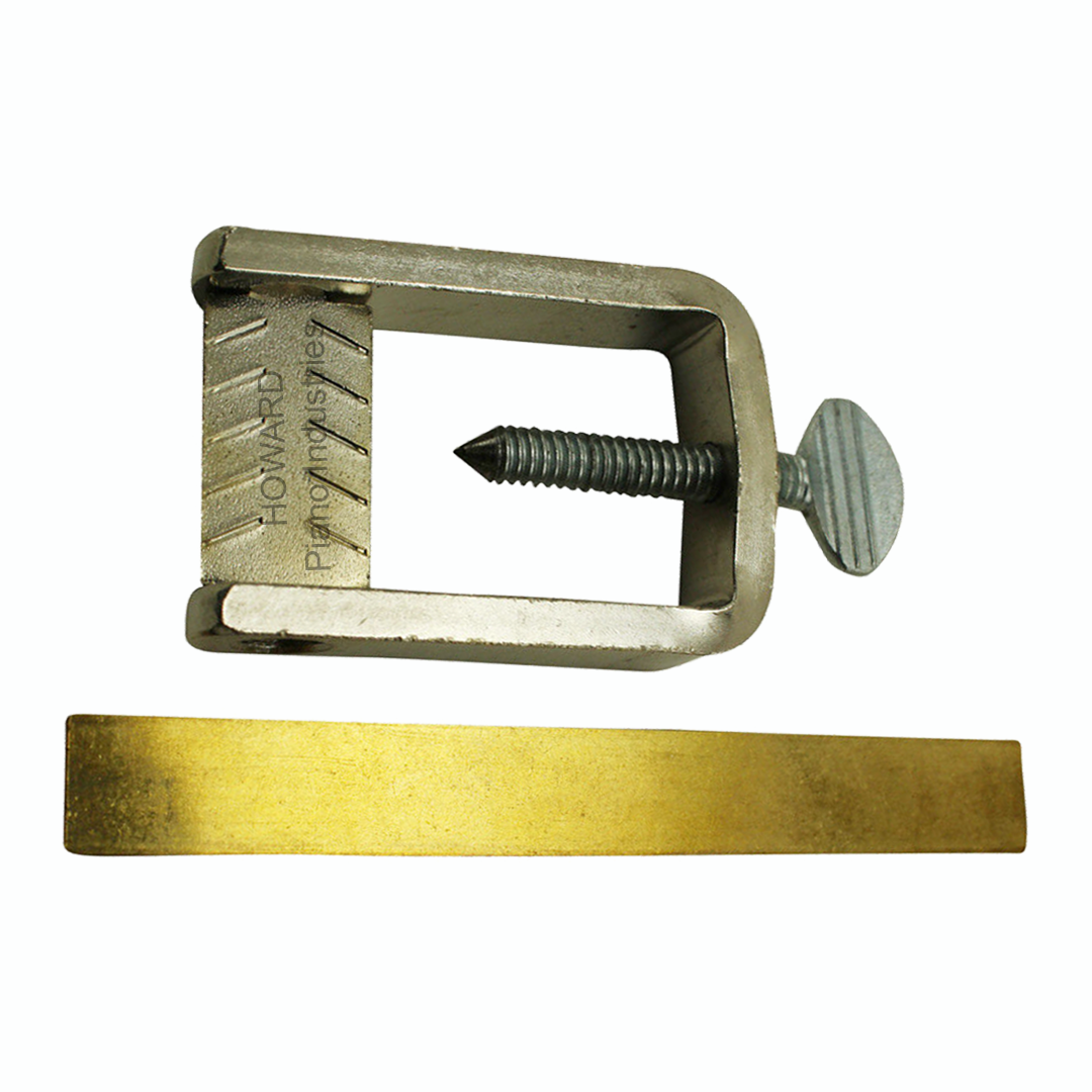 Piano Ivory Key Clamp Frame Nickel Plated W/ Tail Plate Solid Brass- Repair Tool
