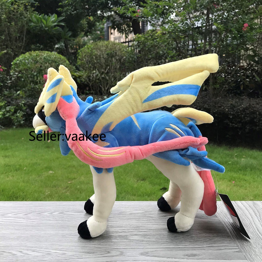 2Pcs Galar Region Zamazenta Shield & Zacian Sword Plush Stuffed Toys Soft Doll