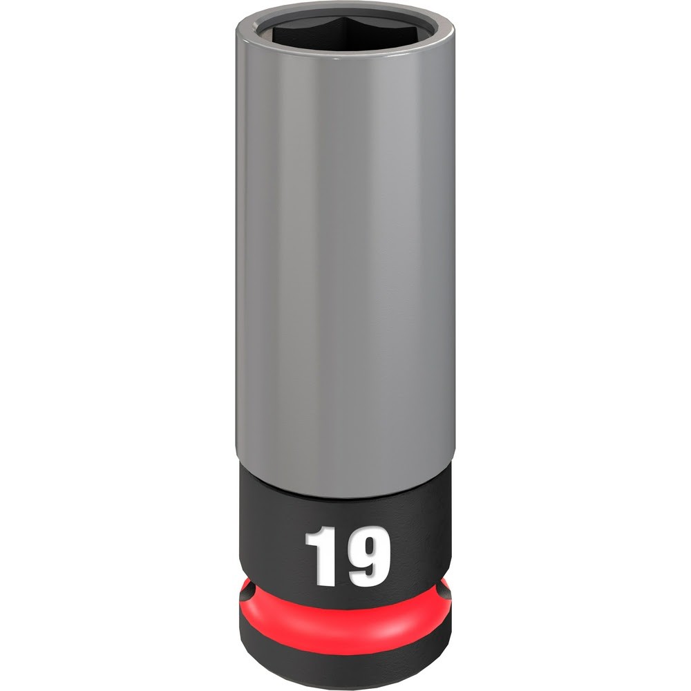 Milwaukee 49-66-7804 SHOCKWAVE Impact Duty 1/2 Drive 19MM Metric Lug Nut Socket