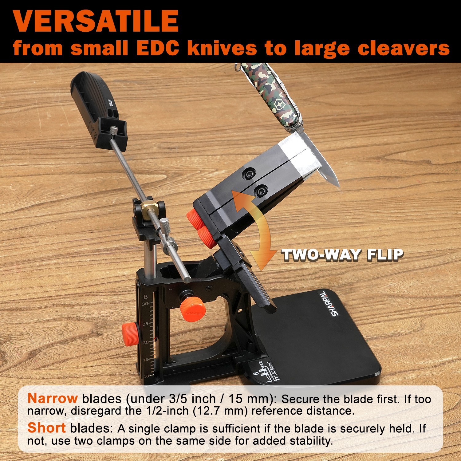 SHARPAL 202H Precision Knife Sharpening System–Adjustable Angle 10–35°