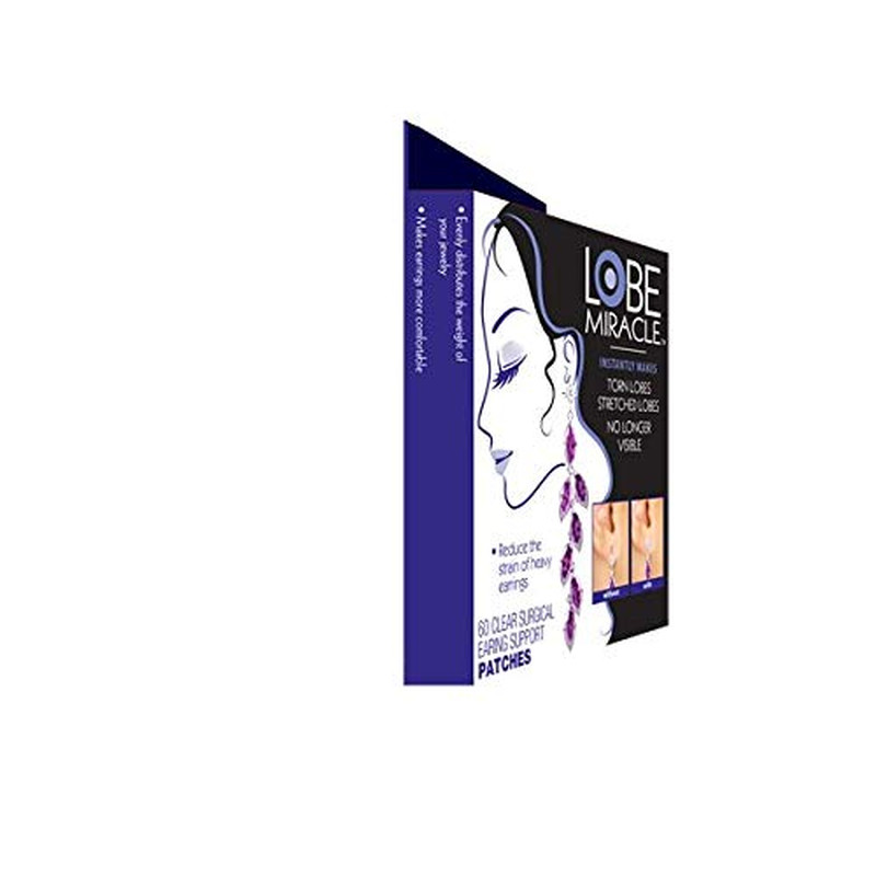 Lobe Miracle- Clear Earring Support Patches - Earring Backs for Droopy Ears - Ea