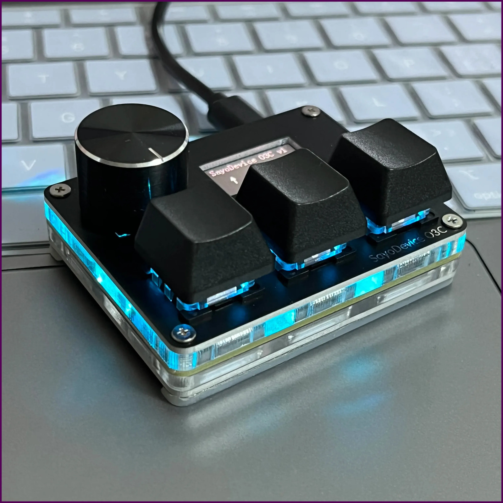 O3C SayoDevice OSU O3C Rapid Trigger Hall Switches Magnetic Pink Switches