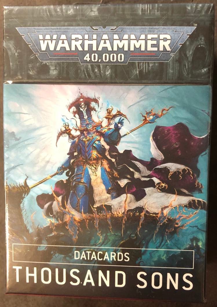 Warhammer 40K - DATACARDS - Thousand Sons - 9th ed - NEW/Sealed/FREE SHIP(US)