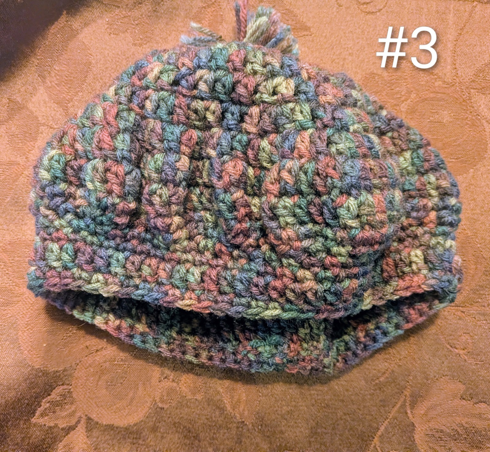 4 (One Of a Kind) Handmade Crocheted, Children's Hats