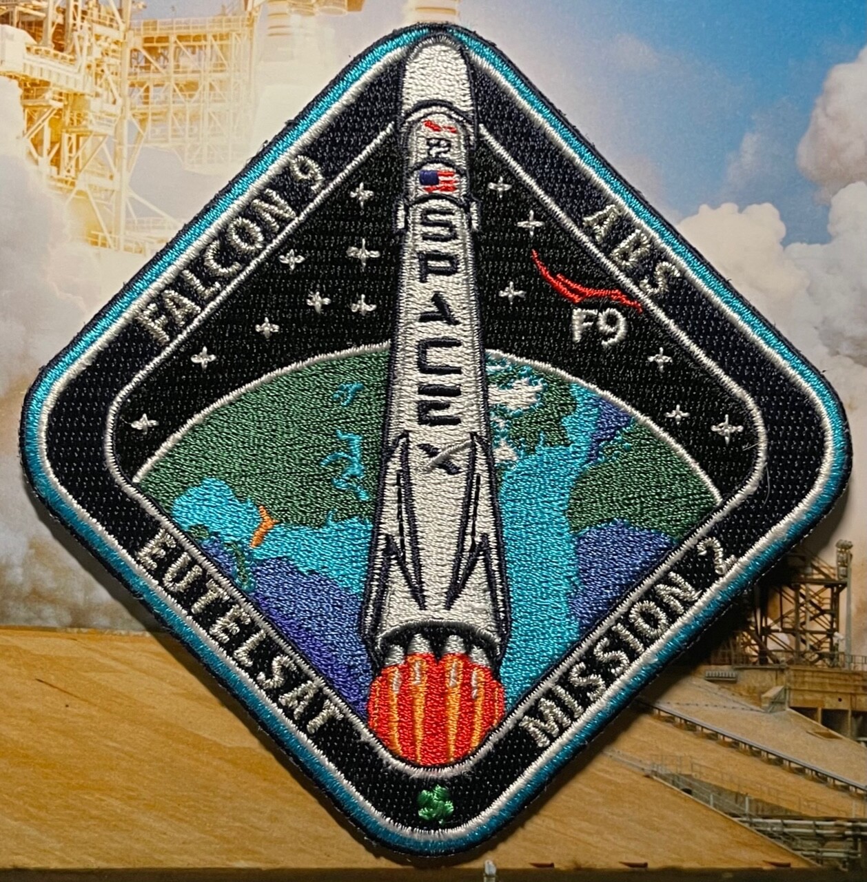 EUTELSAT MISSION 2 ABS FALCON 9 F9 SPACEX PATCH 🚀