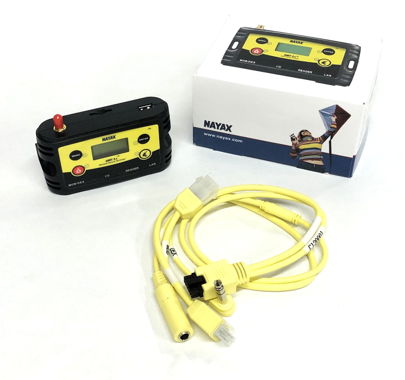 NAYAX Remote Secure Terminal Incomplete Kit AMIT3.0 NOT WORKING for PARTS ONLY