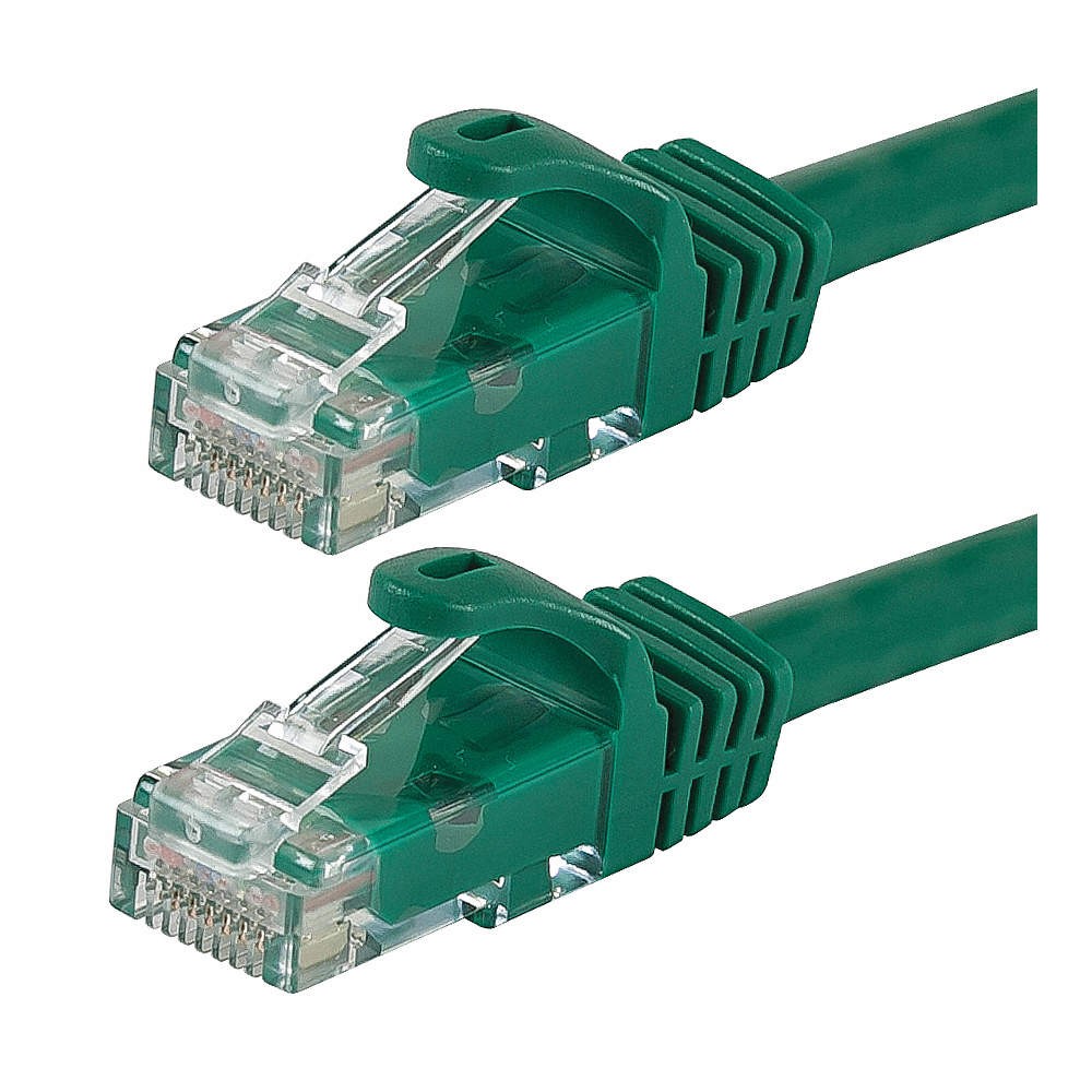 MONOPRICE Patch Cord,Cat 6,Flexboot,Green,0.5 ft. 38F942