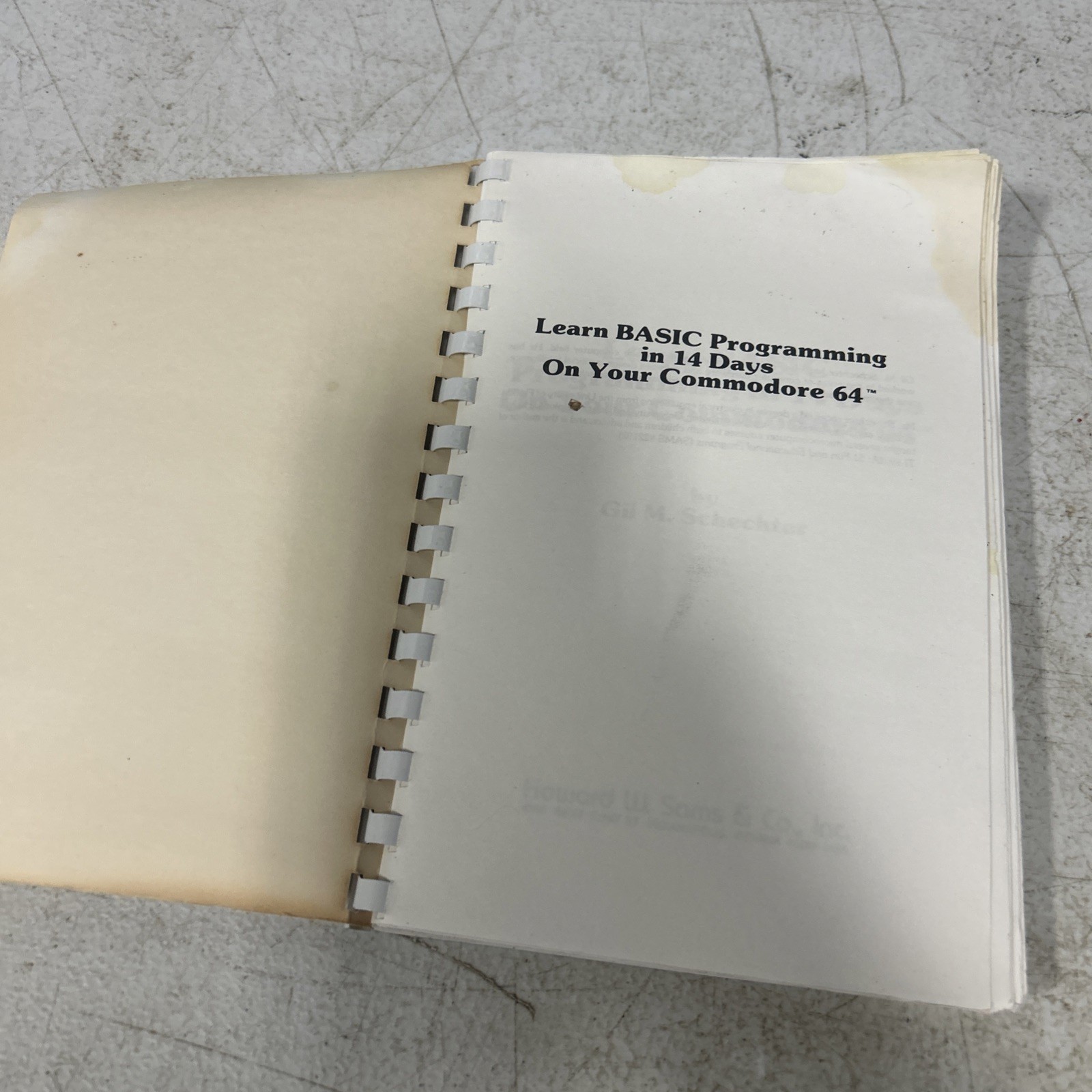 Learn BASIC Programming in 14 Days on your Commodore 64 1984 Spiral Bound