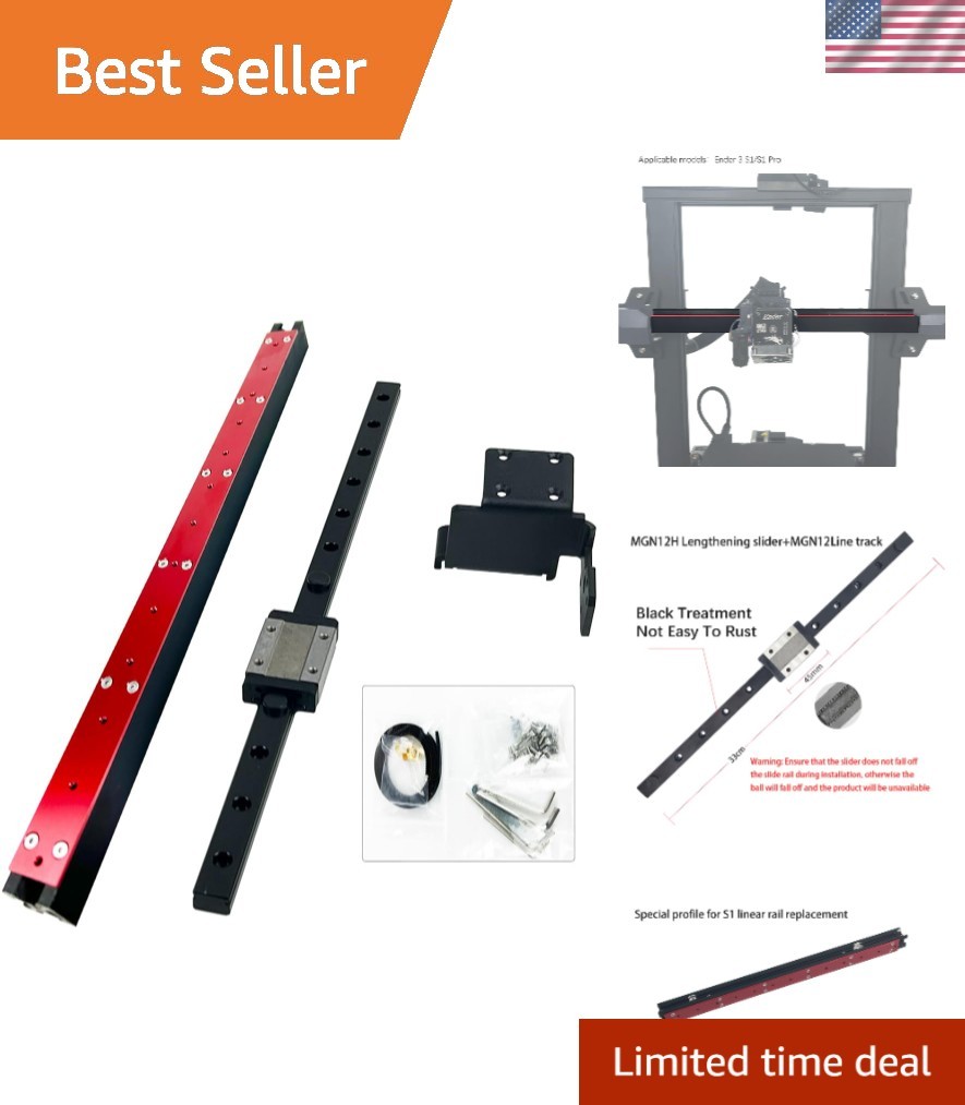 X-axis Linear Guide Rail Kit 3.0 for Ender3 S1/S1 pro 3D Printer Upgrade Incl...