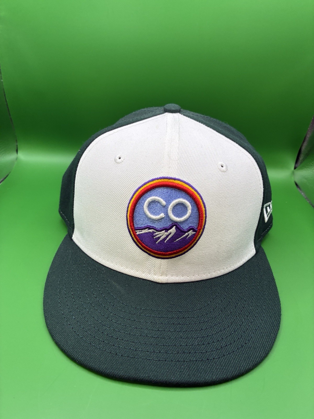 Colorado Rockies City Connect New Era 59Fifty Green Fitted Cap Hat Size 7 1/4