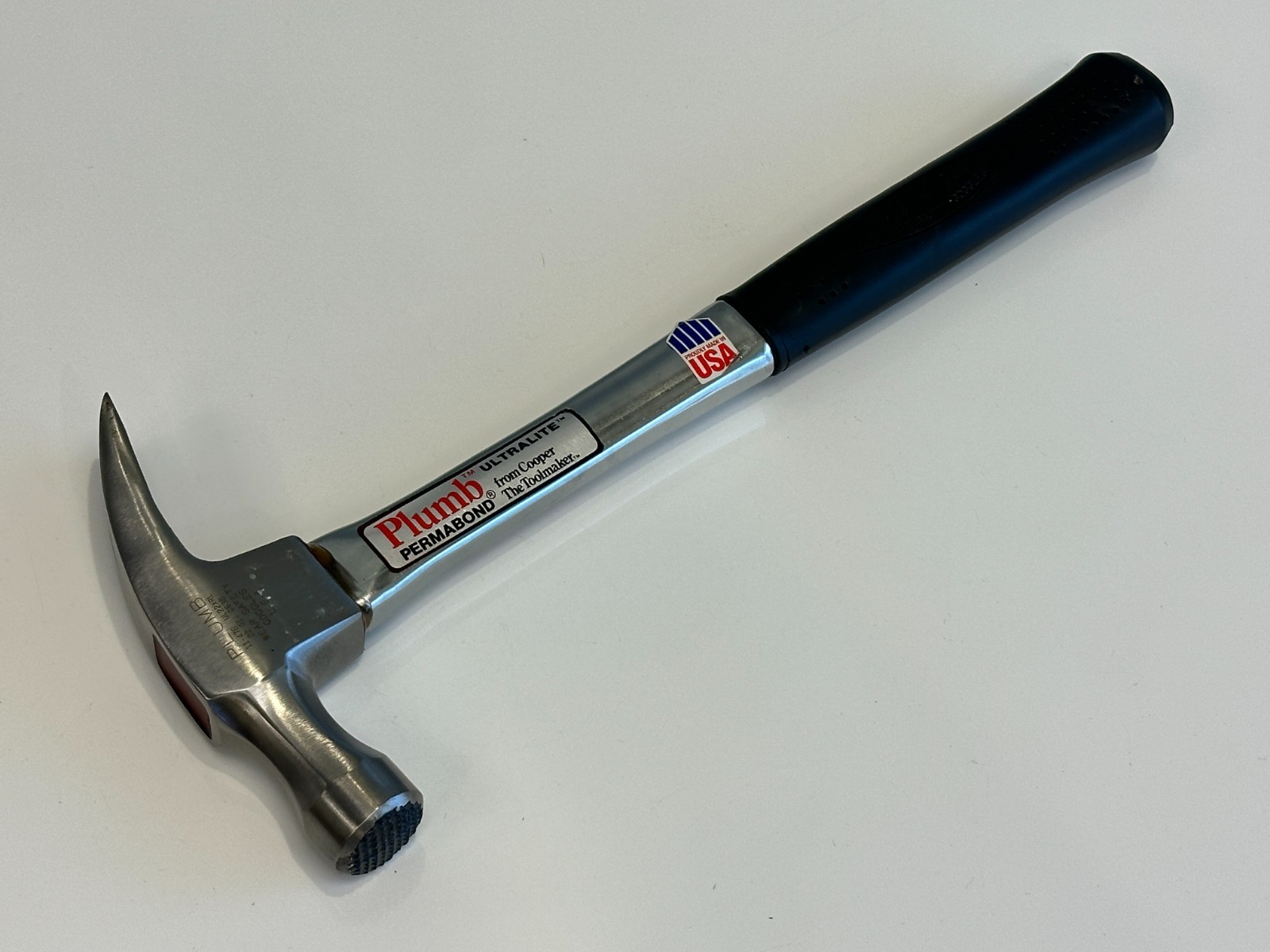 Plumb USA 11-476 (UL22XRL) 22oz Ultralite Permabond Polished Hammer, NOS & RARE