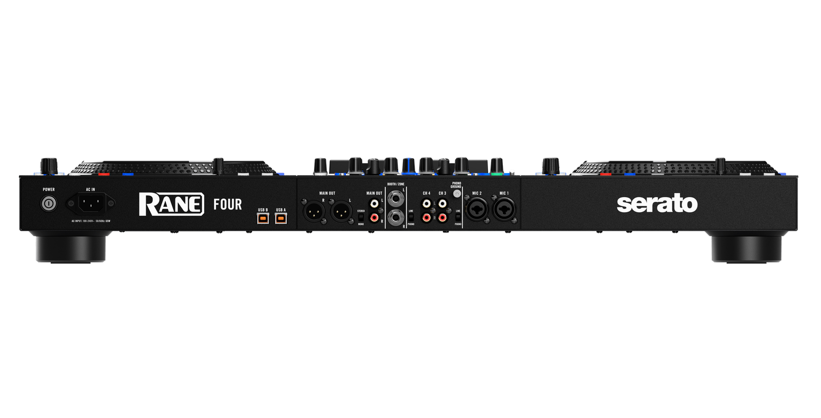 Rane FOUR Advanced 4-Channel Stems DJ Controller Bundle w/ Black Case + XLRs