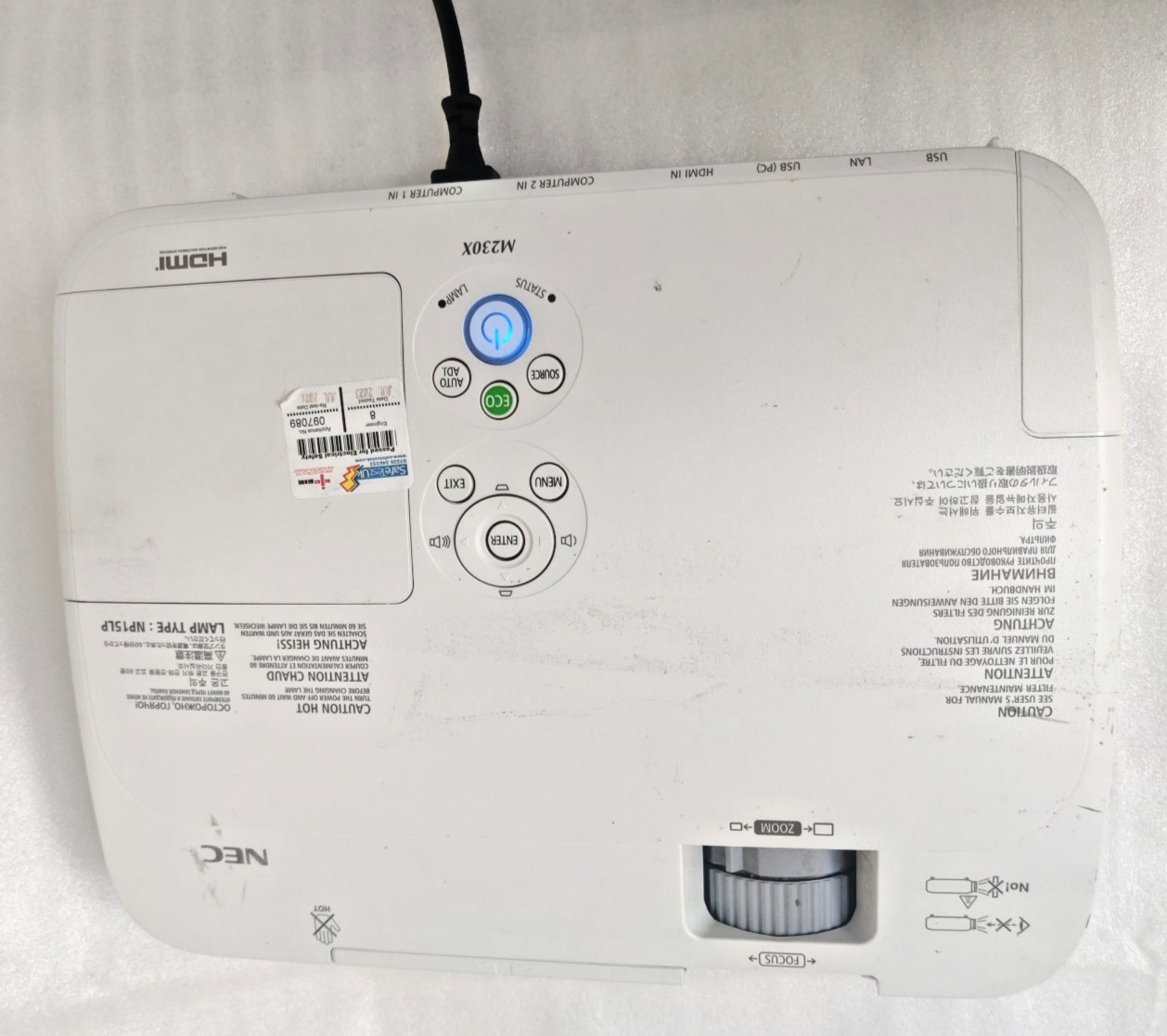NEC NP-M230XG HDMI Digital Projector NOT FULLY TESTED BUT IT'S WORKING