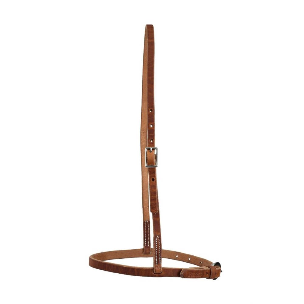 TW1502 Perri's Leather Western Noseband- Harness Leather NEW