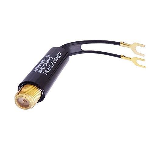 Fancasee 2 Pack Gold 75 to 300 Ohm Matching Transformer